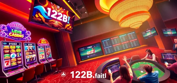 Engaging digital casino experience at 123b.faith featuring live games and vibrant slot machines.