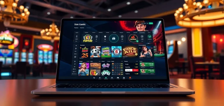 Explore the engaging online gambling platform ev88win.live featuring dynamic interfaces and inviting casino scenes.
