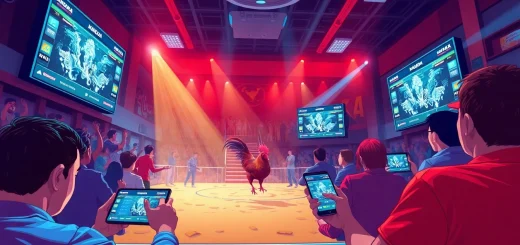 Exciting live cockfighting betting experience on sv368win.live with users engaging in action.